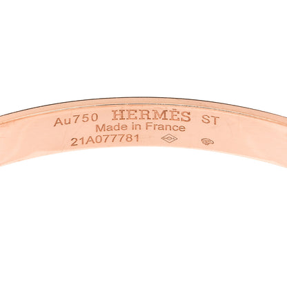 Hermes 18K Rose Gold PM Collier De Chien Bracelet ST 3 of 4