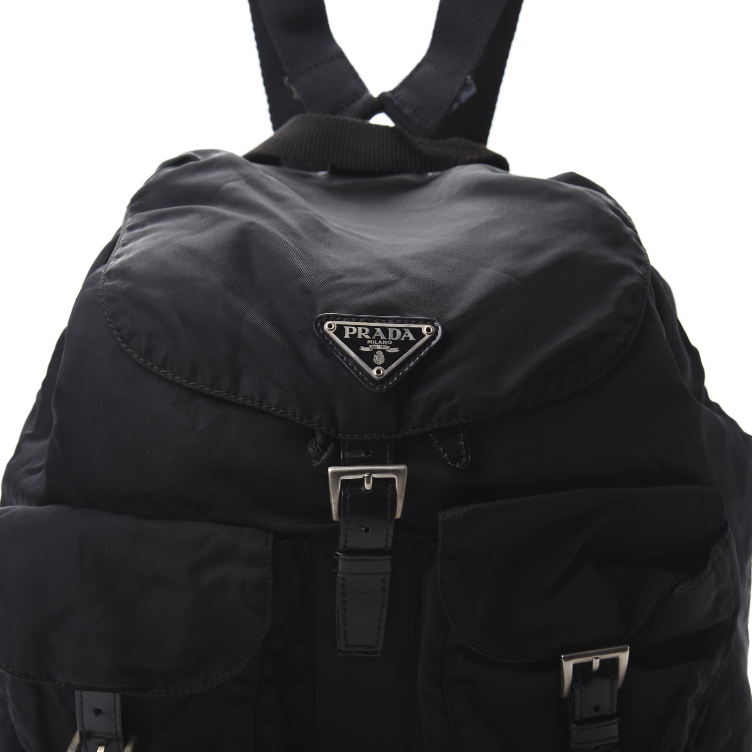 Prada Nylon Vela Medium Backpack Black 7 of 11