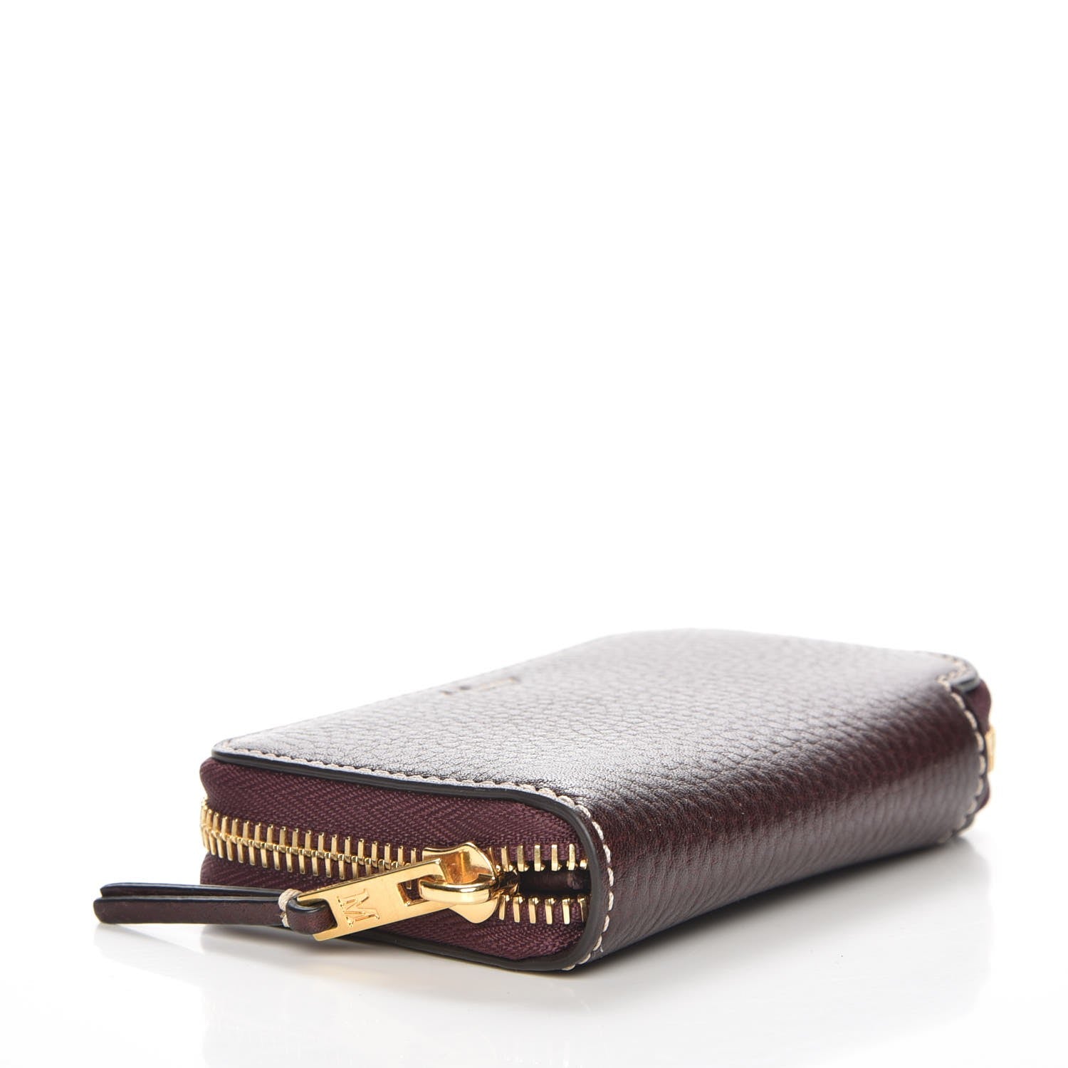 Mulberry Small Classic Grain Zip Around Purse Burgundy 4 of 8
