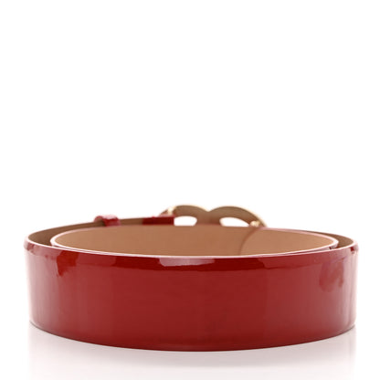 Chanel Patent Calfskin CC Belt 85 34 Red 2 of 6