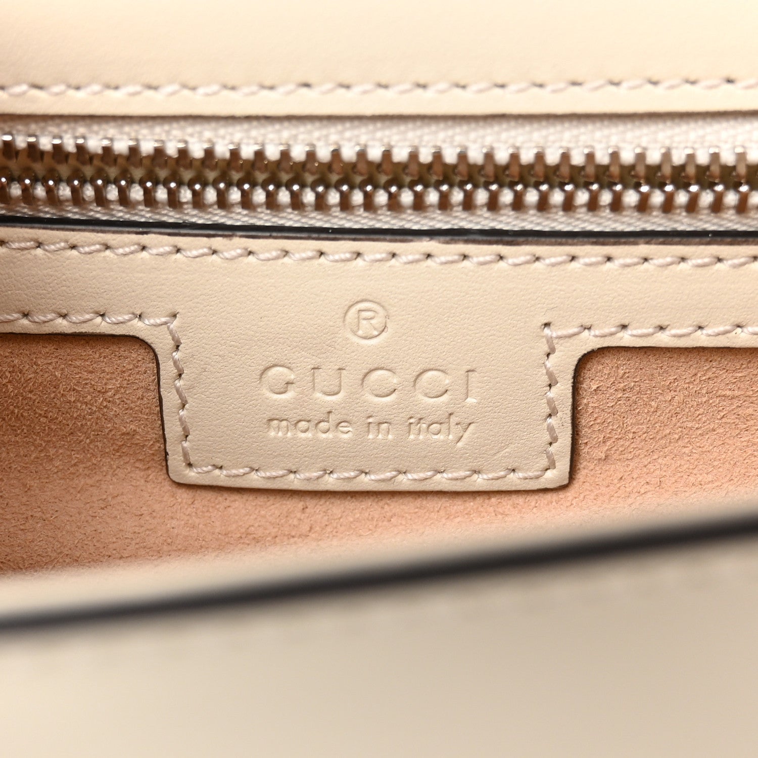 Gucci Senna Calfskin Petite GG Top Handle Shoulder Bag Mystic White 6 of 10