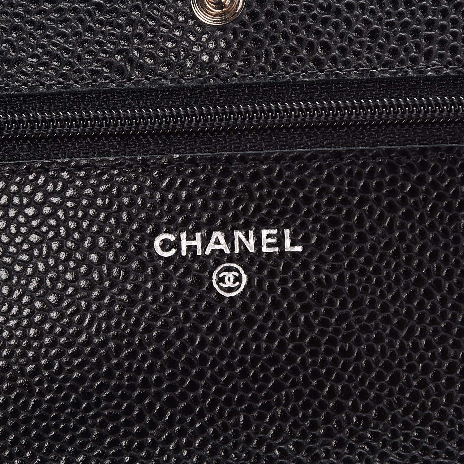 Chanel Caviar Quilted Wallet On Chain WOC Black 6 of 9