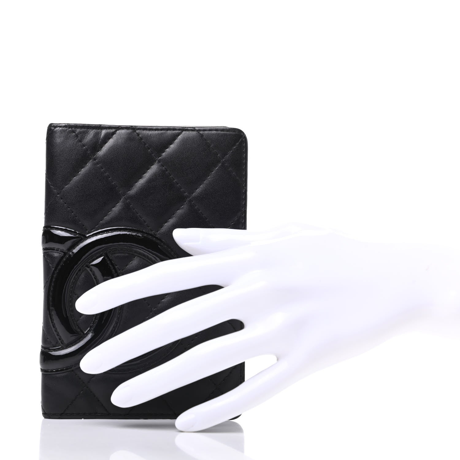 Chanel Calfskin Quilted Small Cambon Agenda Planner Black 2 of 8
