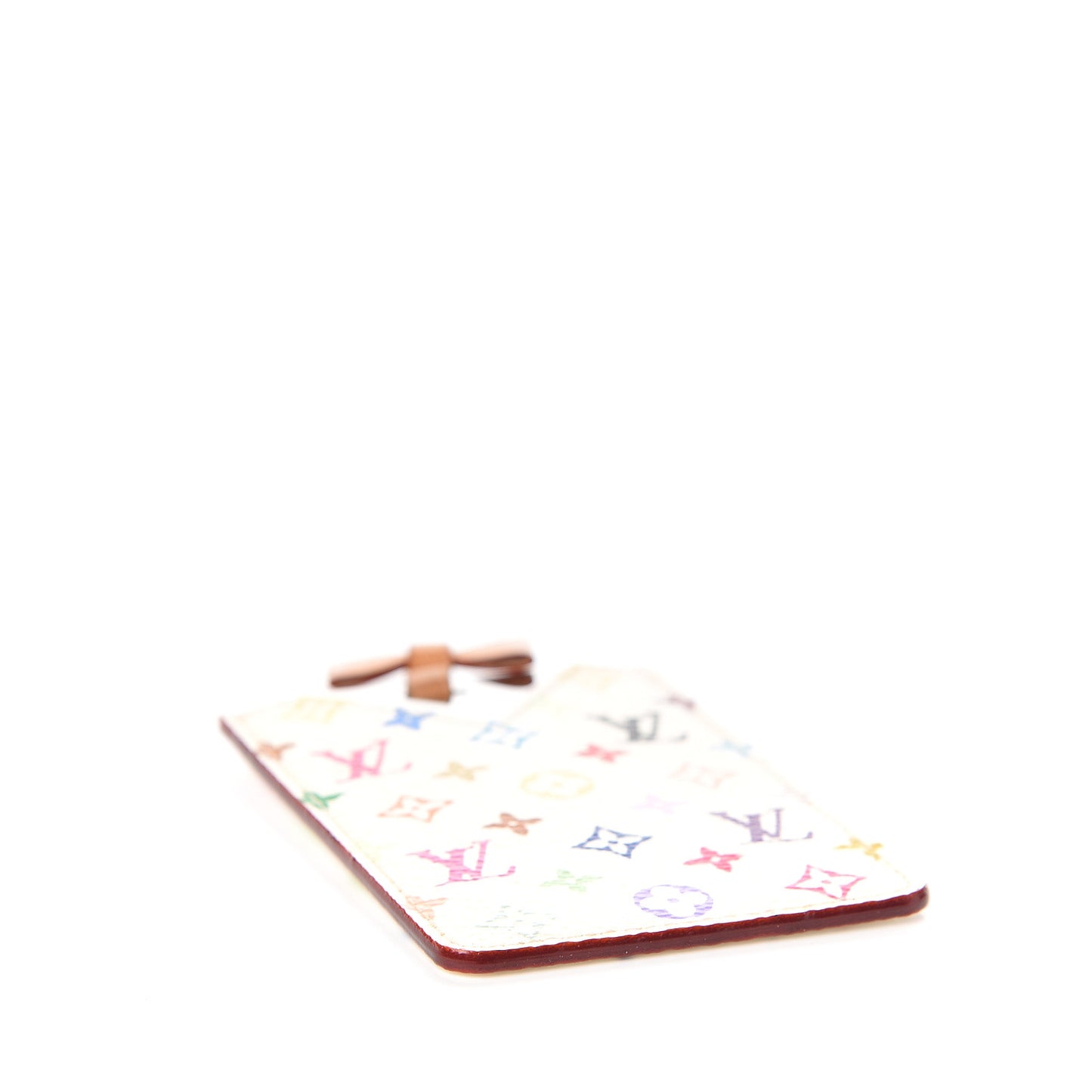 Monogram Multicolor Mirror and Case Pouch White