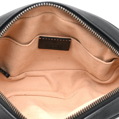 Gucci Calfskin Matelasse GG Marmont Belt Bag 85 34 Black 5 of 10