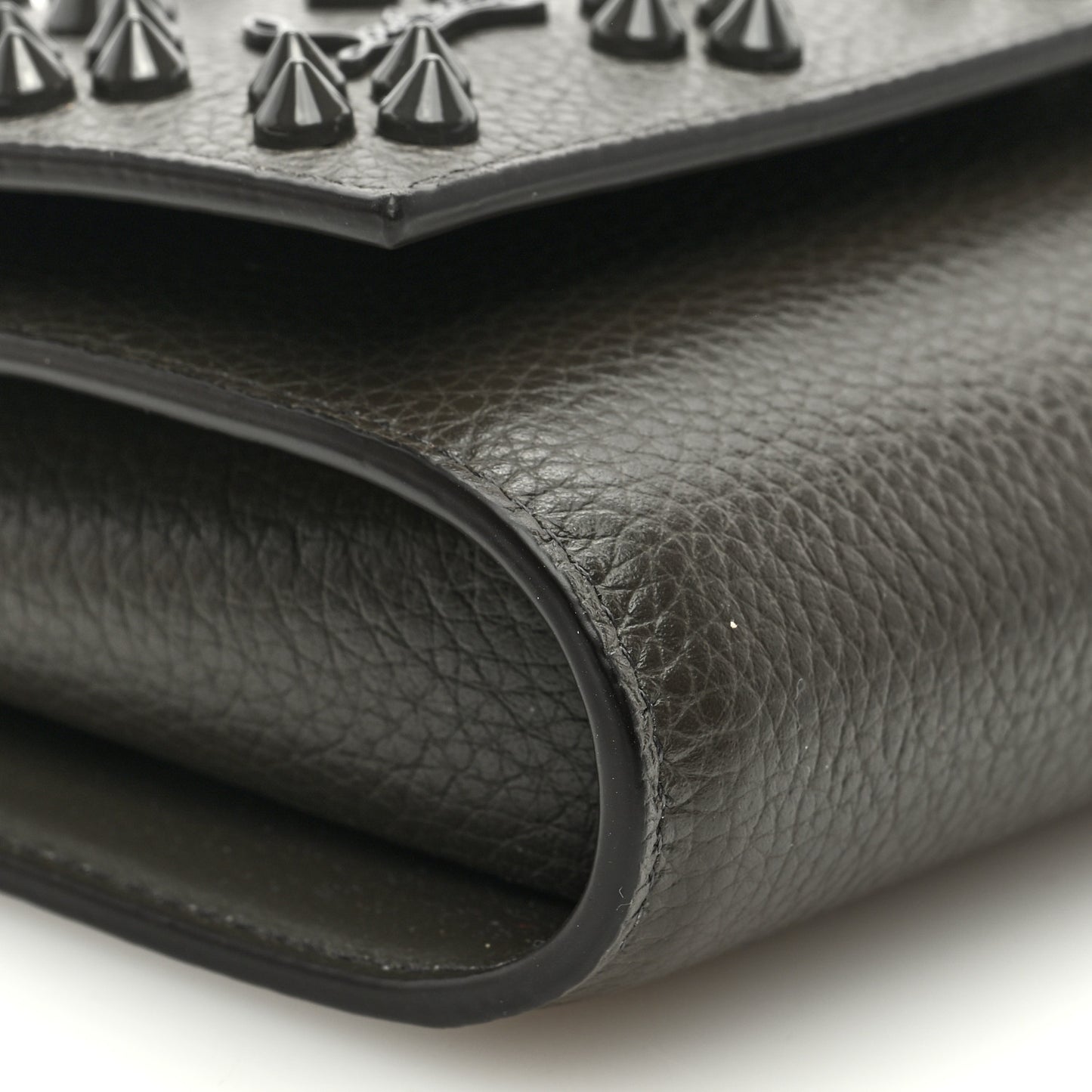 Calfskin Spikes Loubinthesky Paloma Clutch Rocket