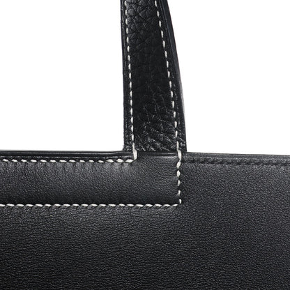 Hermes Taurillon Clemence Halzan 31 Black 8 of 13