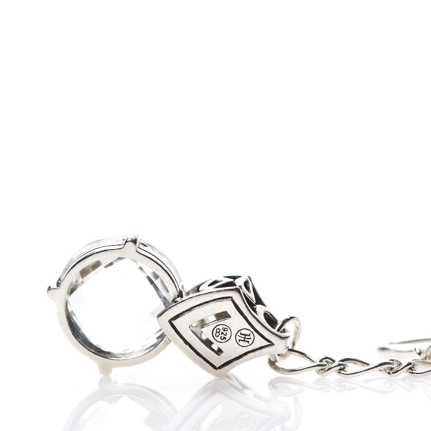 Sterling Silver White Topaz Sapphire Legends Naga Lariat Necklace