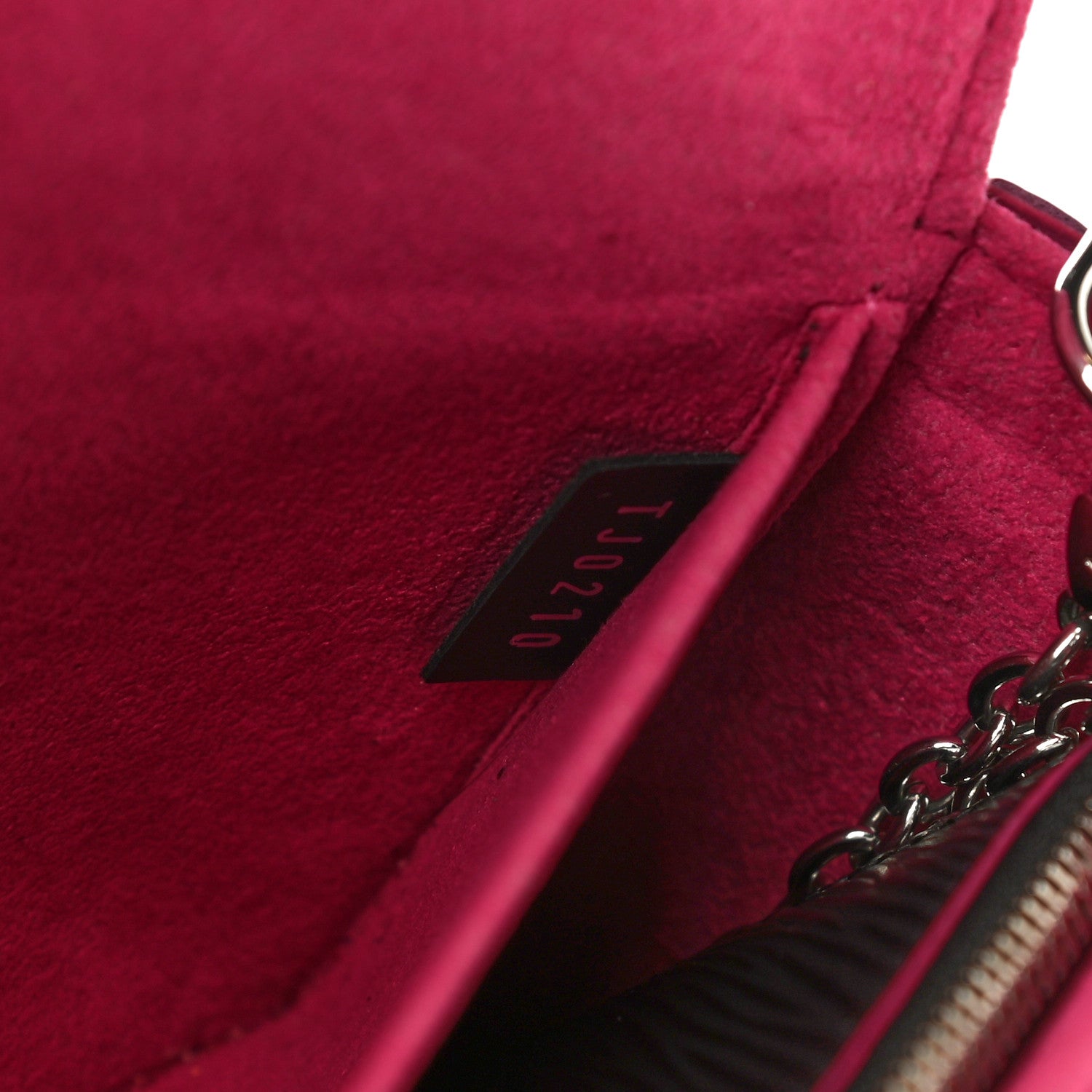 Louis Vuitton Epi Pochette Felicie Black Hot Pink 7 of 14
