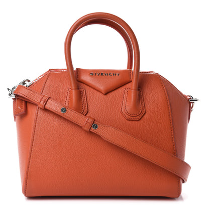 Givenchy Sugar Goatskin Mini Antigona Burnt Orange 1 of 10