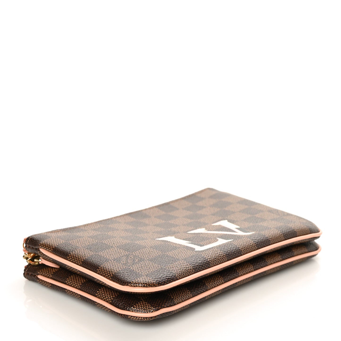 Damier Ebene Double Zip Pochette