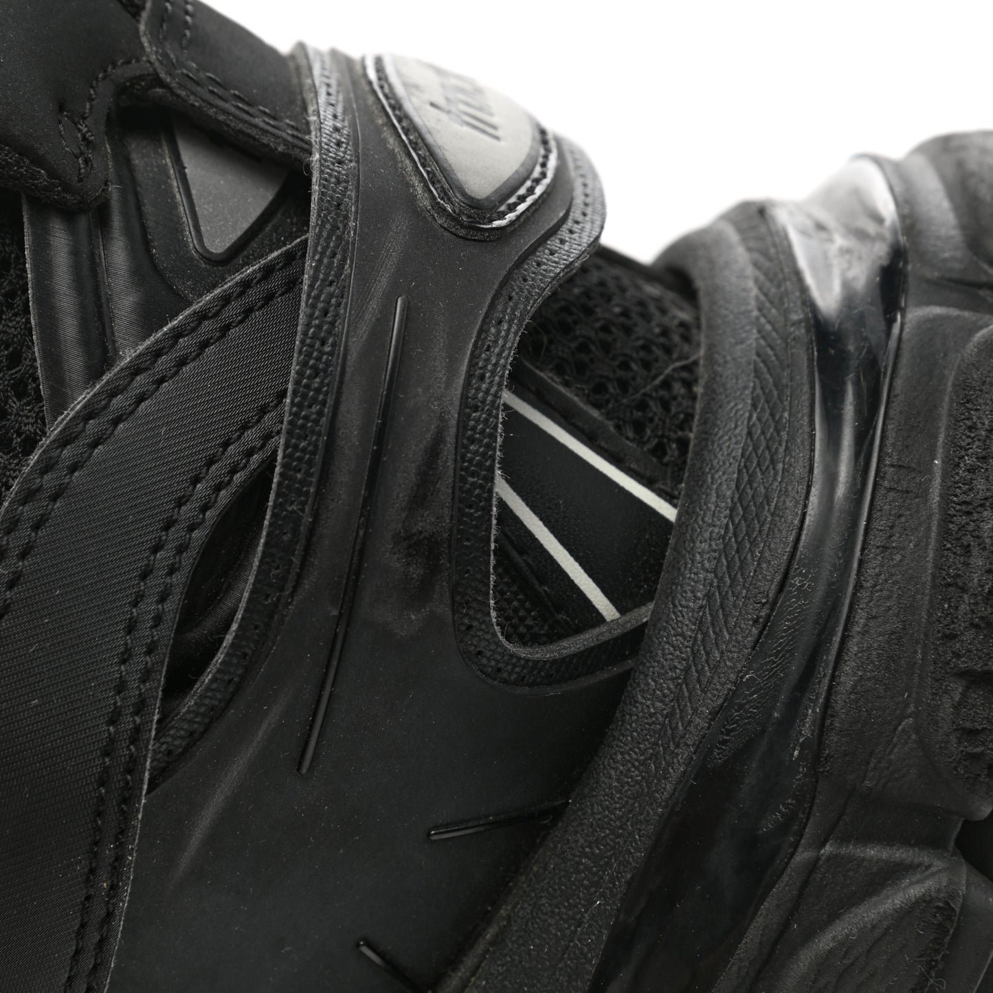 Mesh Nylon Mens Track Sneakers 42 Black