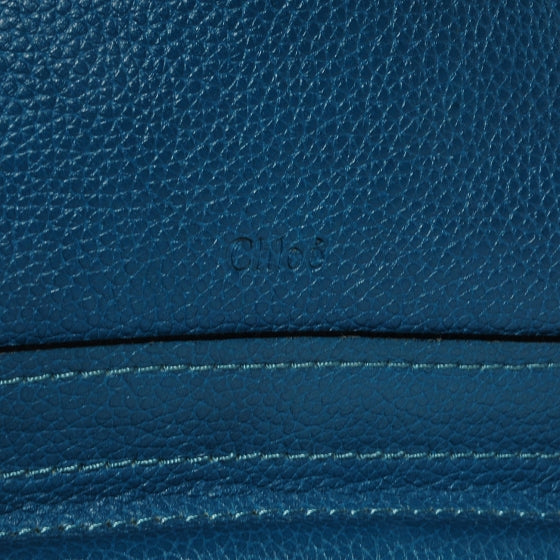 Chloe Calfskin Medium Military Paraty Peacock Blue 12 of 13