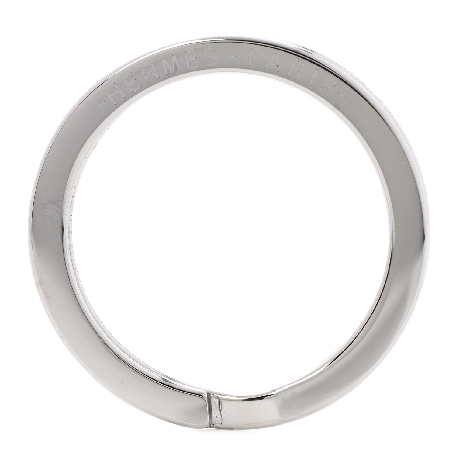 Hermes Palladium Cadenas Horse Key Ring 4 of 5