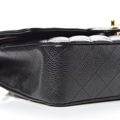 Chanel Caviar Quilted Medium Double Flap Black 10 of 12