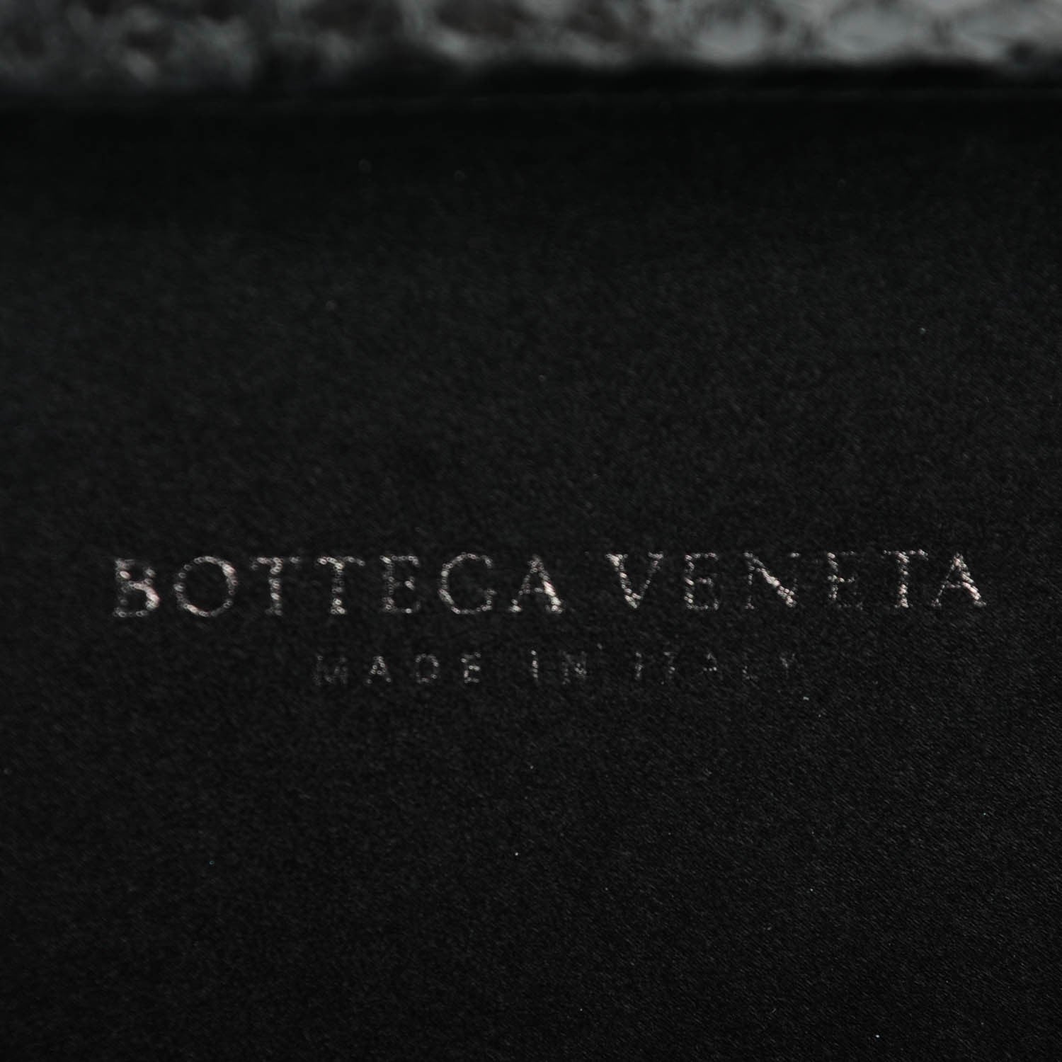 Bottega Veneta Satin Ayers Intreccio Impero Stretch Knot Clutch Black 6 of 6