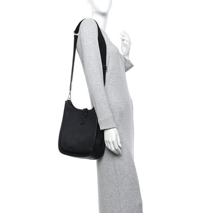 Hermes Taurillon Clemence EVELYNE III PM Black 2 of 10
