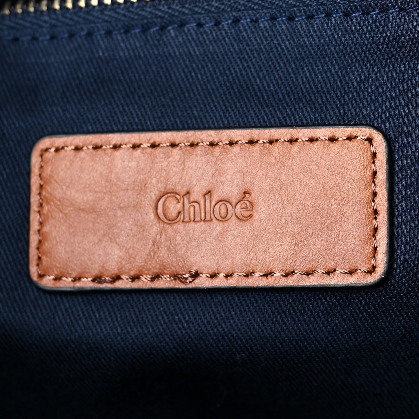 Cotton Calfskin Changing Bag Navy