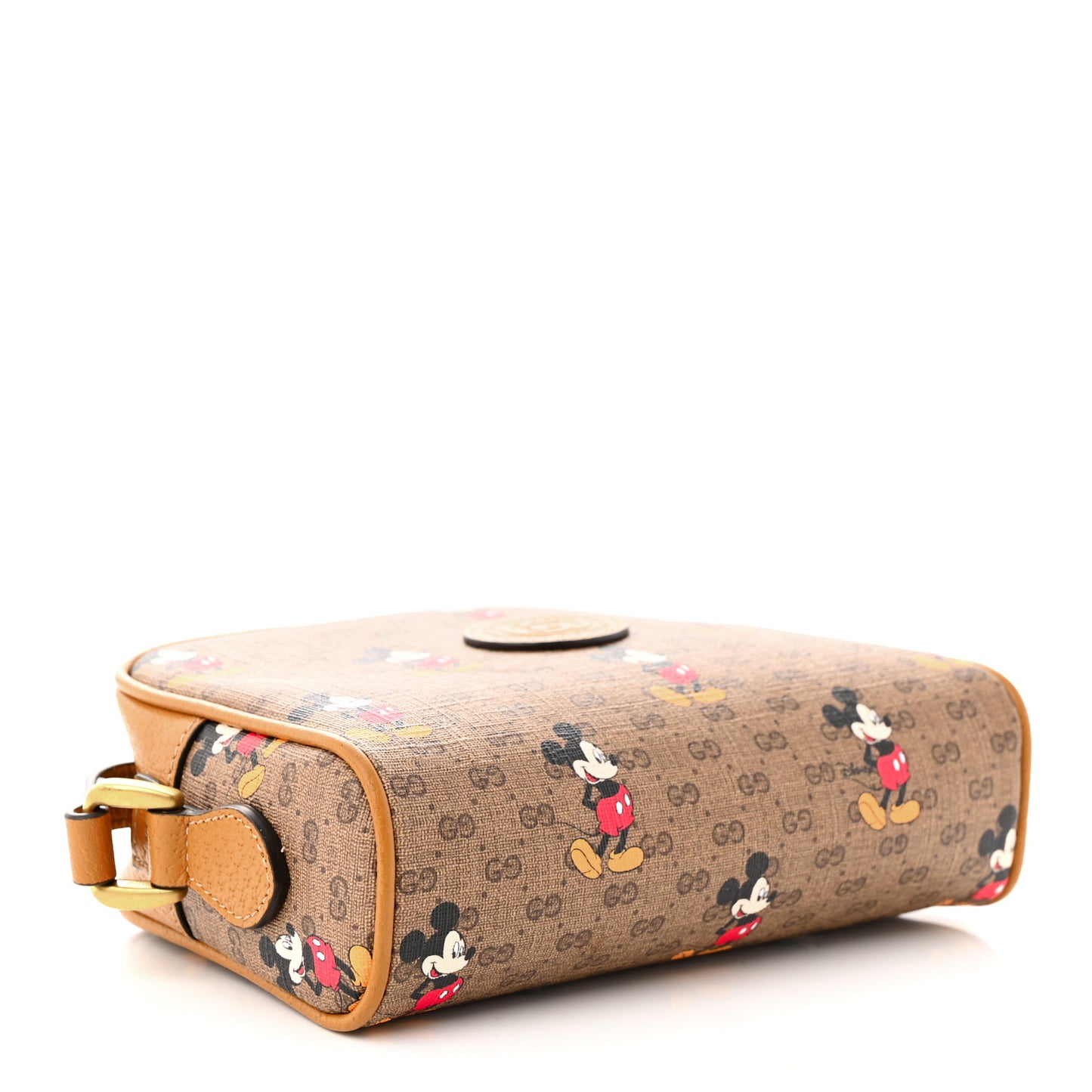 X DISNEY Mini Vintage GG Supreme Monogram Mickey Mouse Shoulder Bag Beige Vintage Sun Oil
