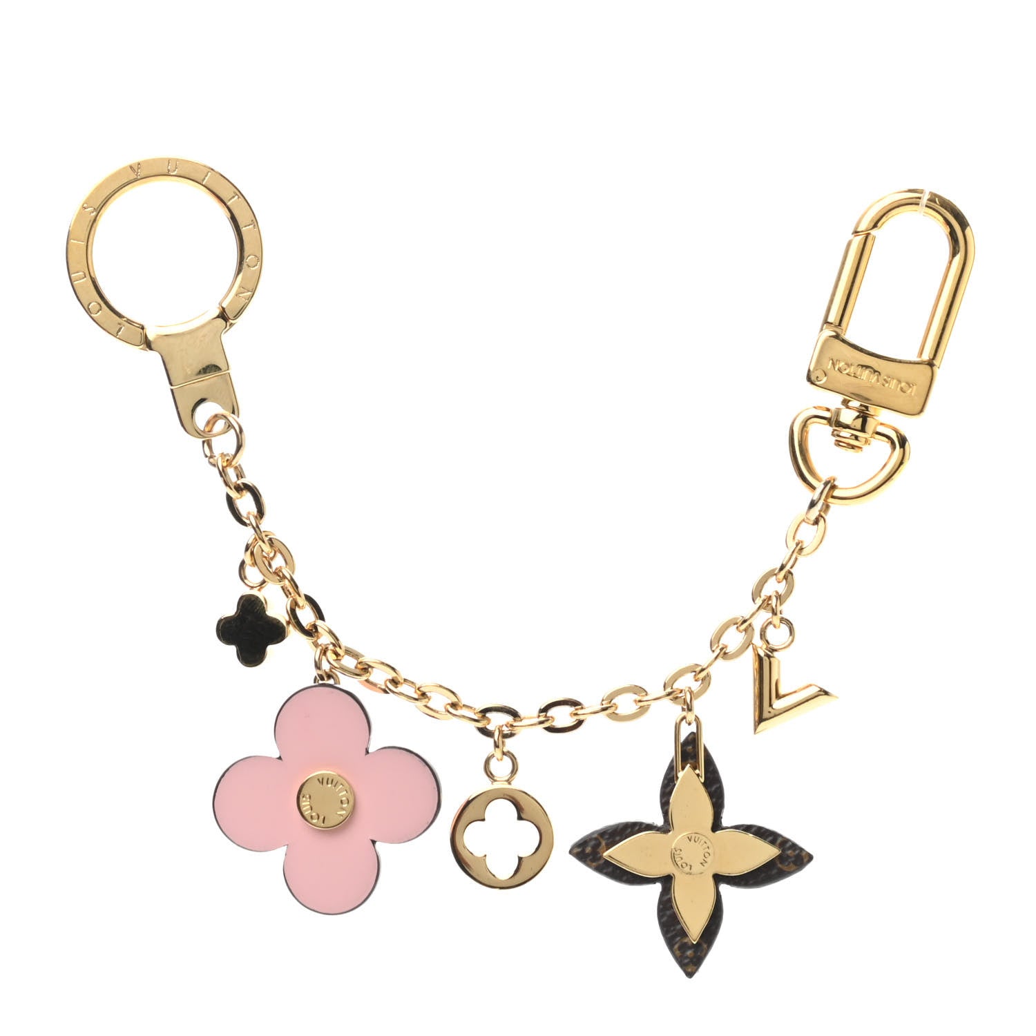 Louis Vuitton Blooming Flowers Bag Charm Chain Pink 1 of 3
