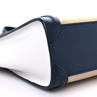 Celine Drummed Calfskin Nano Tri-Color Luggage Firefly 9 of 13