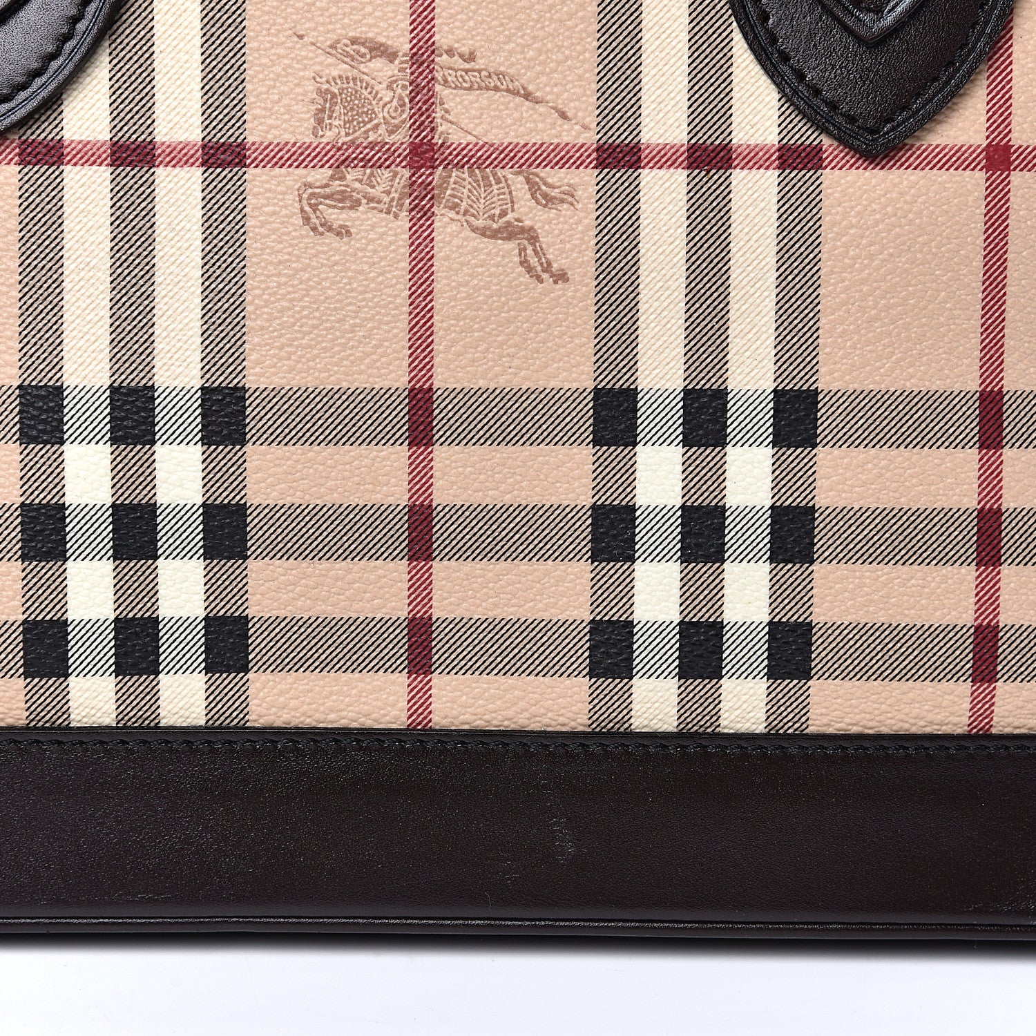 Burberry Haymarket Check Tote Chocolate 9 of 14