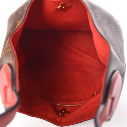 Louis Vuitton Monogram Flower Hobo Coquelicot 5 of 16