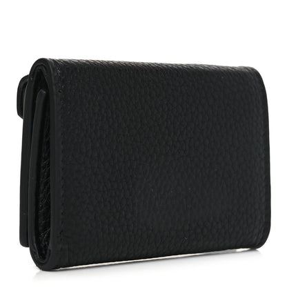 Prada Vitello Grain Small Tri-Fold Wallet Black 3 of 7