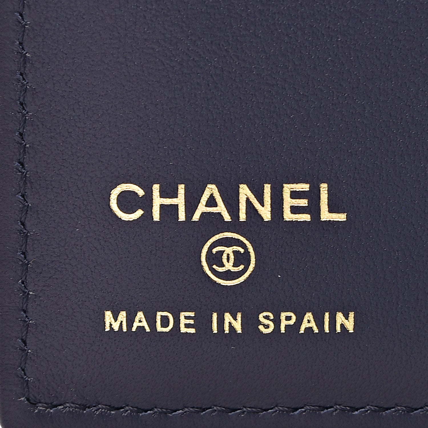 Chanel Caviar Quilted Passport Holder Navy Blue 6 of 8