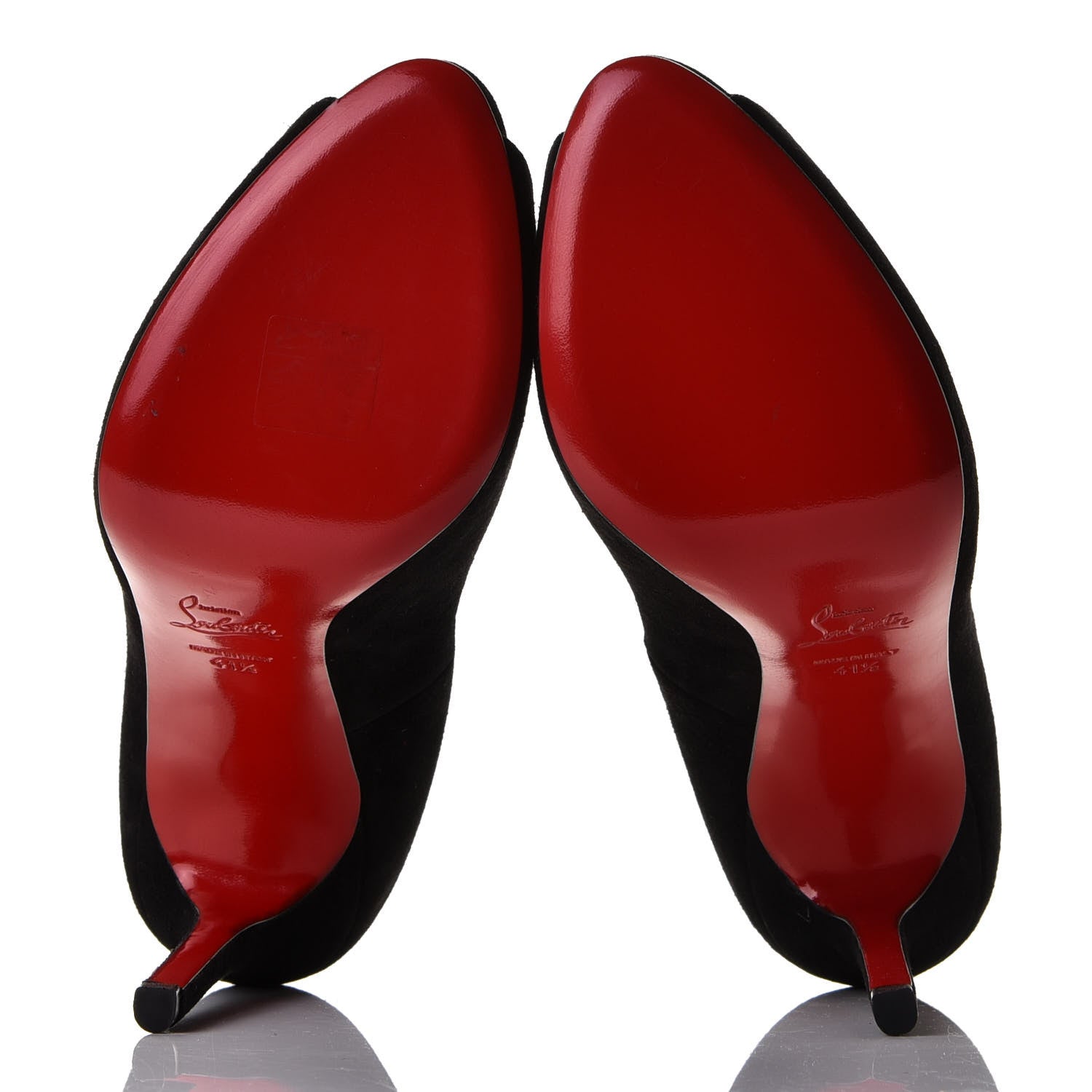 Christian Louboutin Suede Flo 120 Pumps 41.5 Black 7 of 9