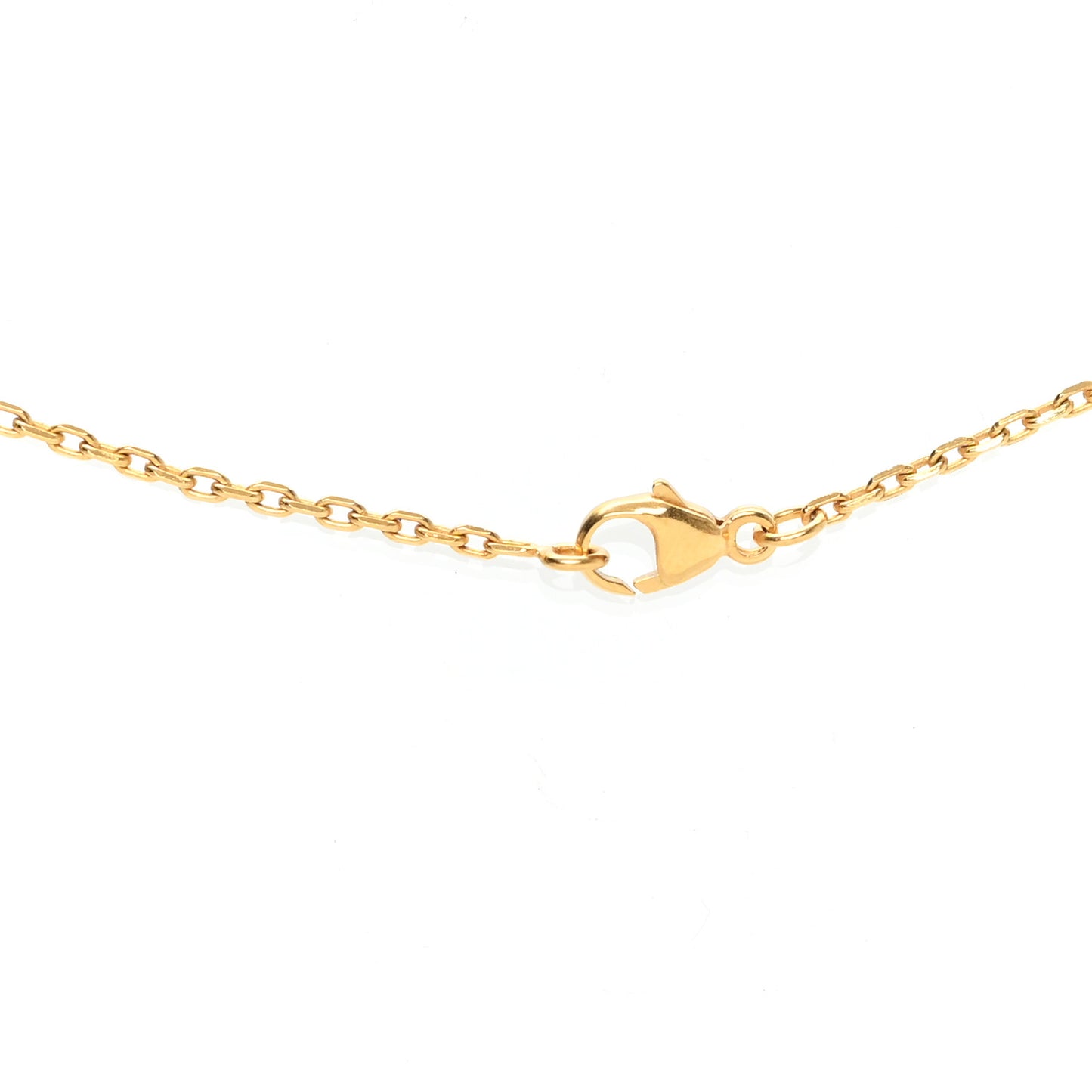 Lacquered Gold Mini Pop H Pendant Necklace Black