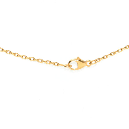 Hermes Lacquered Gold Mini Pop H Pendant Necklace Black 5 of 5