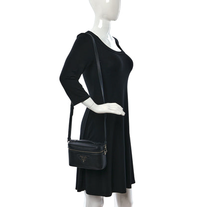 Prada Vitello Daino Mini Bag Black 2 of 8