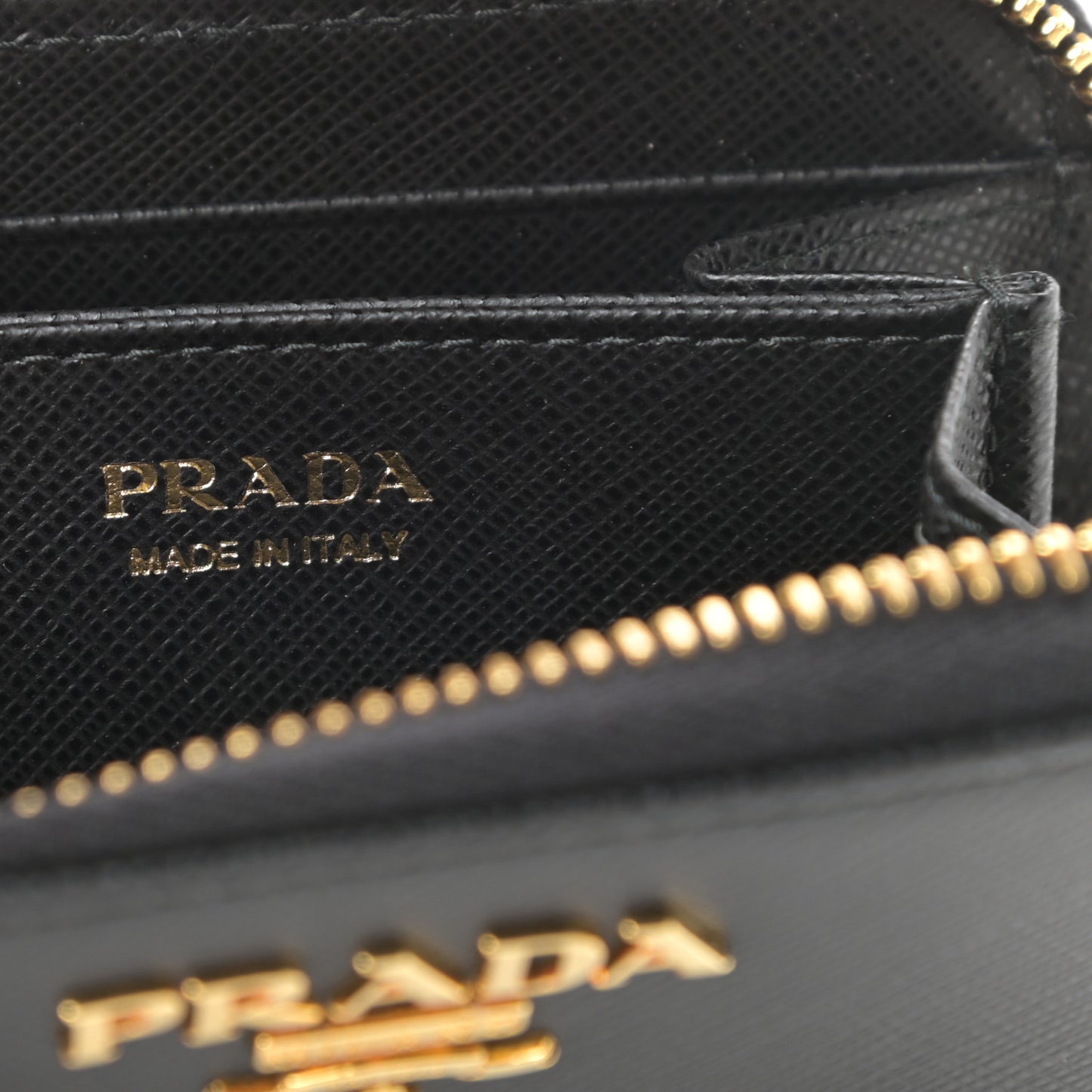 Saffiano Metal Coin Purse Black