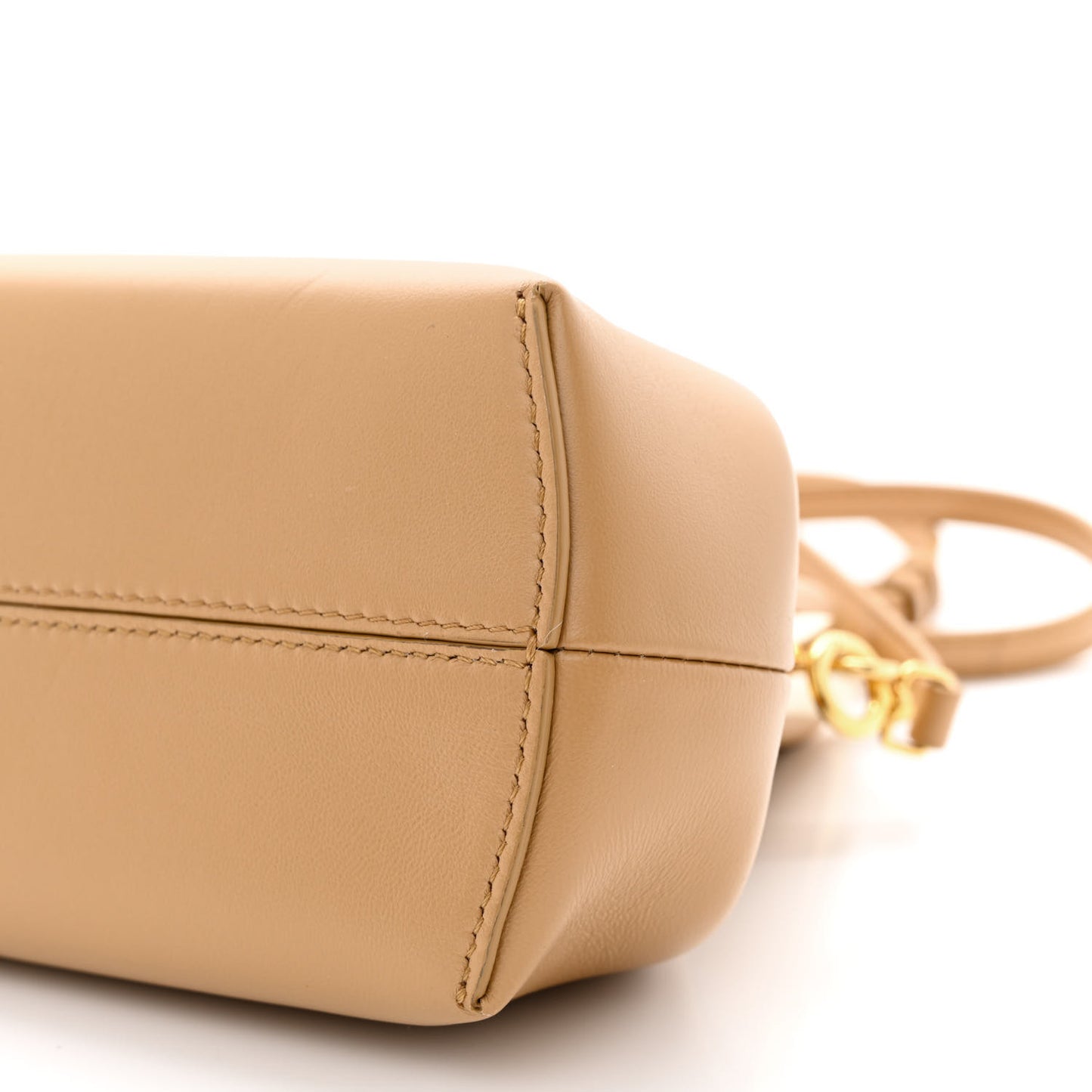 Shiny Nappa Small Fendi First Sand