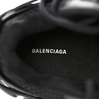 Balenciaga Rubber Mesh Fabric Womens Track Sneakers 36 Black 7 of 8