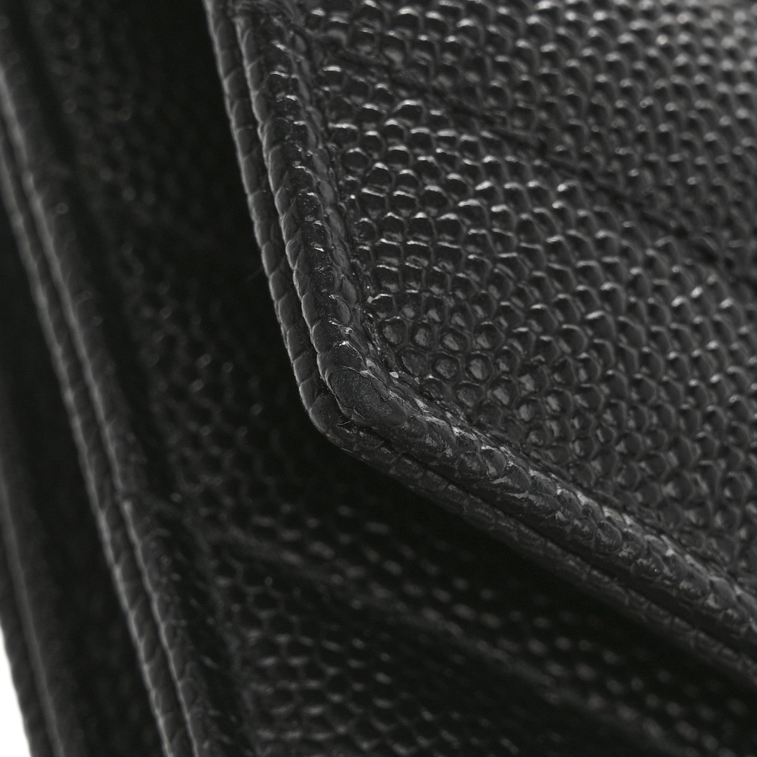 Saint Laurent Grain De Poudre Matelasse Chevron Monogram Envelope Clutch Black 9 of 12