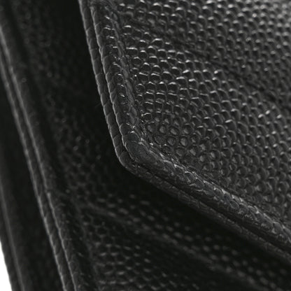 Saint Laurent Grain De Poudre Matelasse Chevron Monogram Envelope Clutch Black 9 of 12