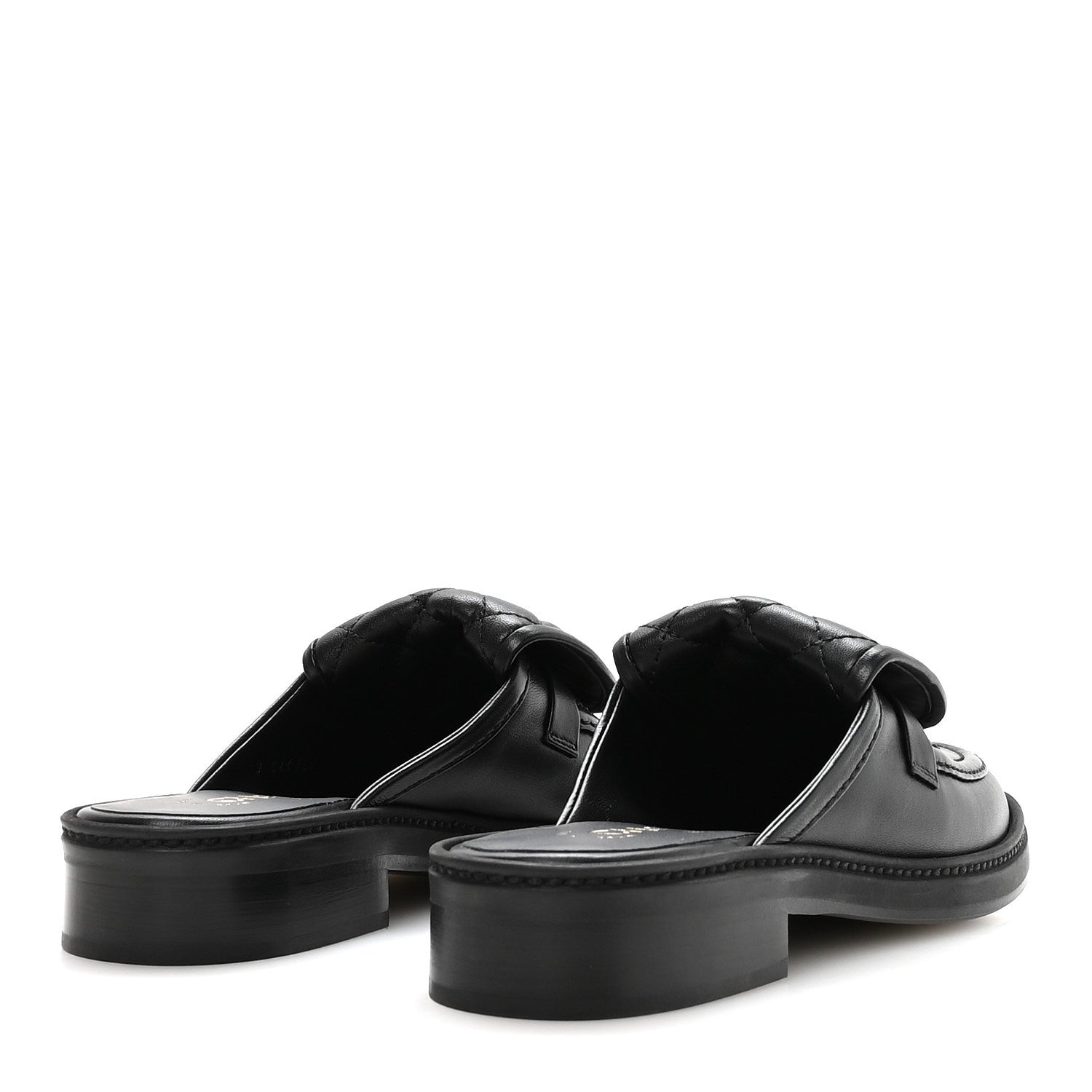 Chanel Lambskin Quilted CC Turnlock Mules 36 Black 5 of 9