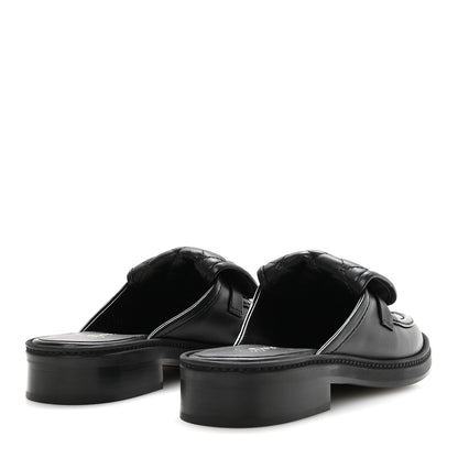 Chanel Lambskin Quilted CC Turnlock Mules 36 Black 5 of 9