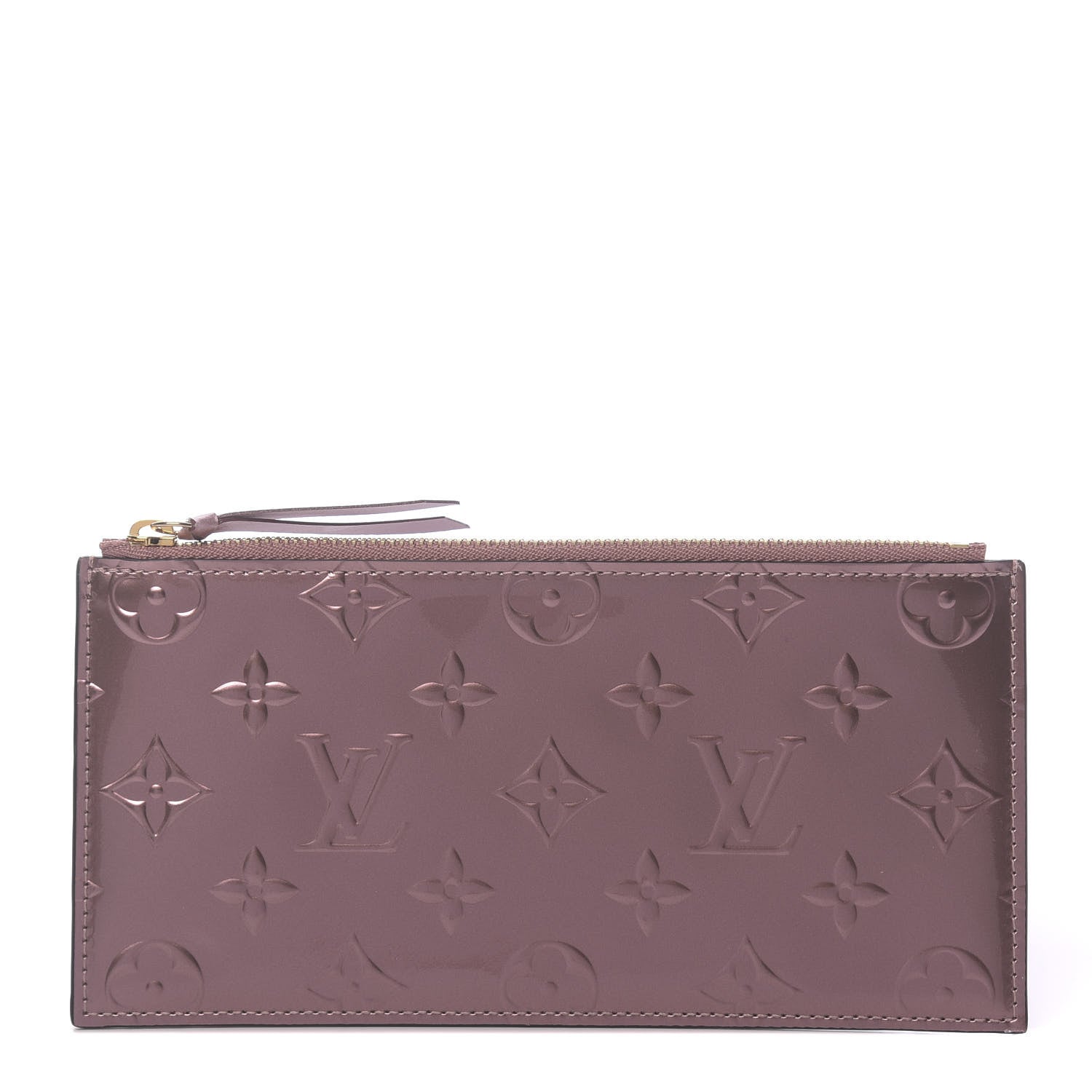 Louis Vuitton Vernis Felicie Chain Wallet Zippered Insert Rose Cuivre 1 of 6