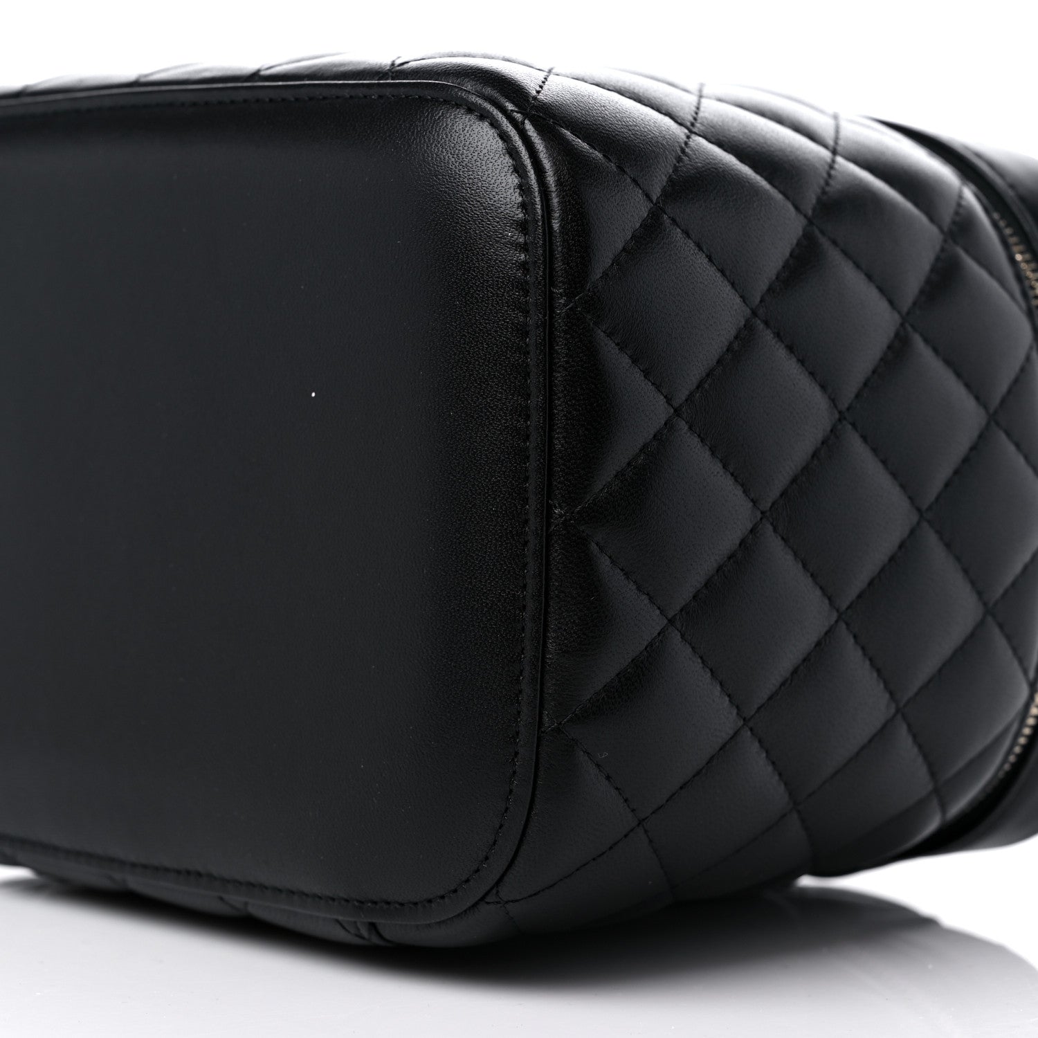 Chanel Lambskin Quilted Large Vanity Pouch Black 11 of 13
