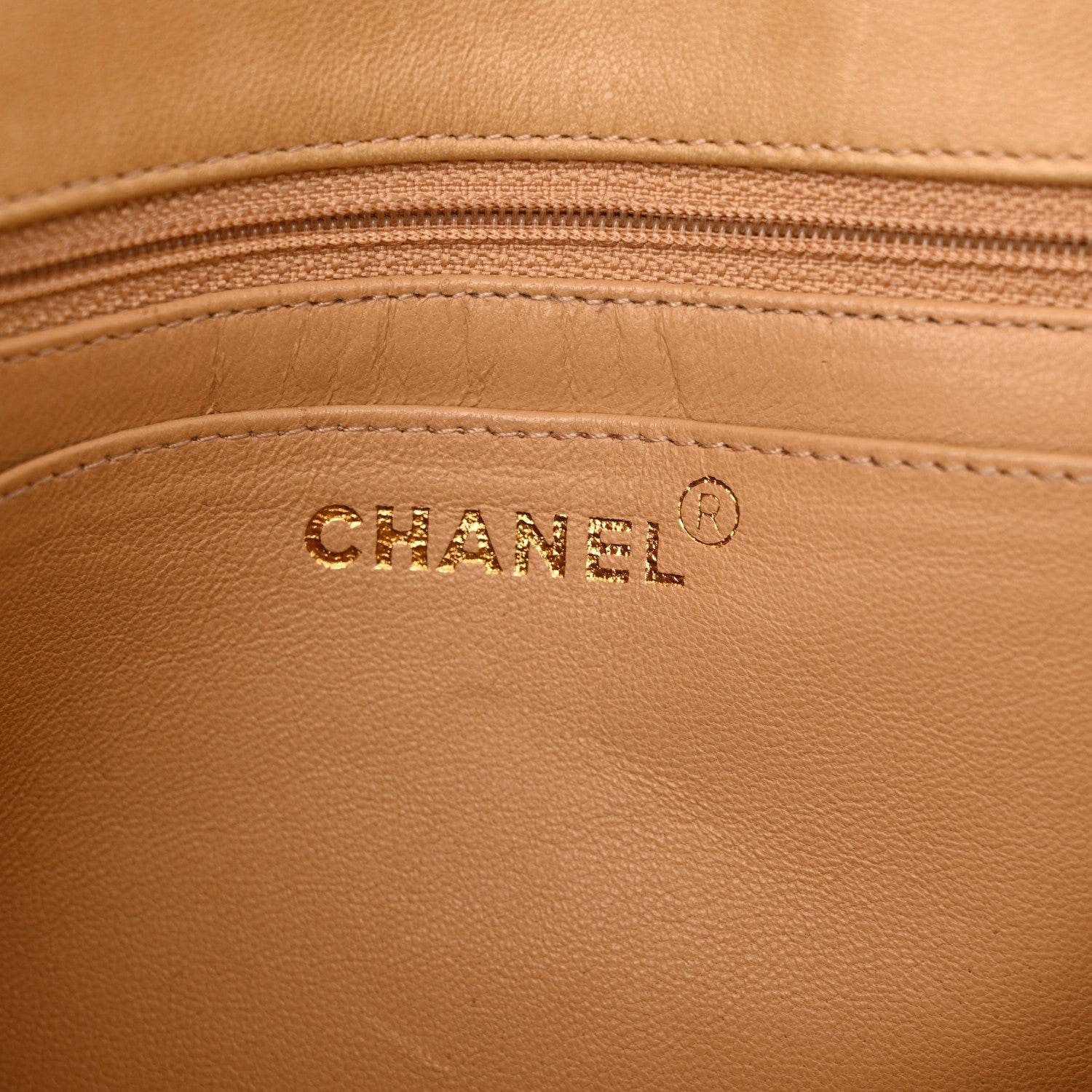 Chanel Lambskin Quilted Flap Shoulder Bag Beige 6 of 18
