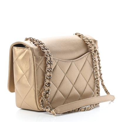 Chanel Metallic Lambskin Quilted Timeless CC Flap Gold 3 of 9