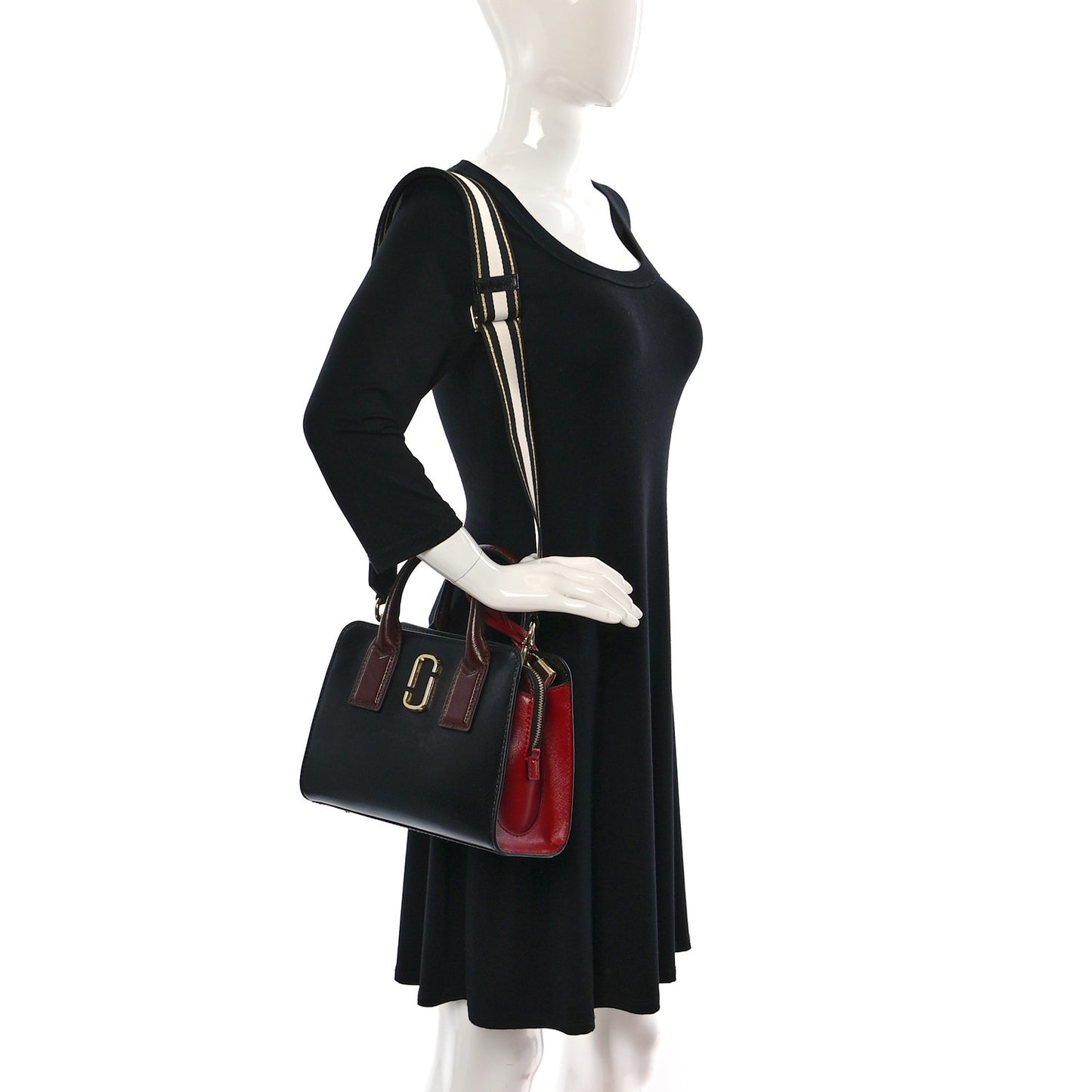 Saffiano Little Big Shot Tote Black Multicolor