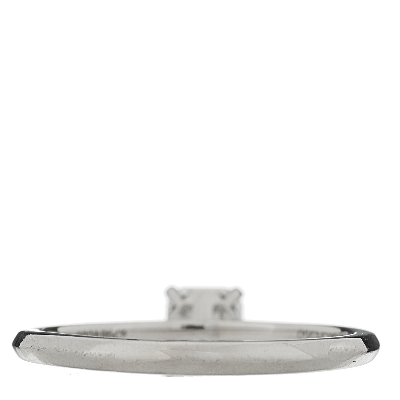 Tiffany Platinum Diamond .40ct Solitaire Princess Cut Engagement Ring 3 of 6