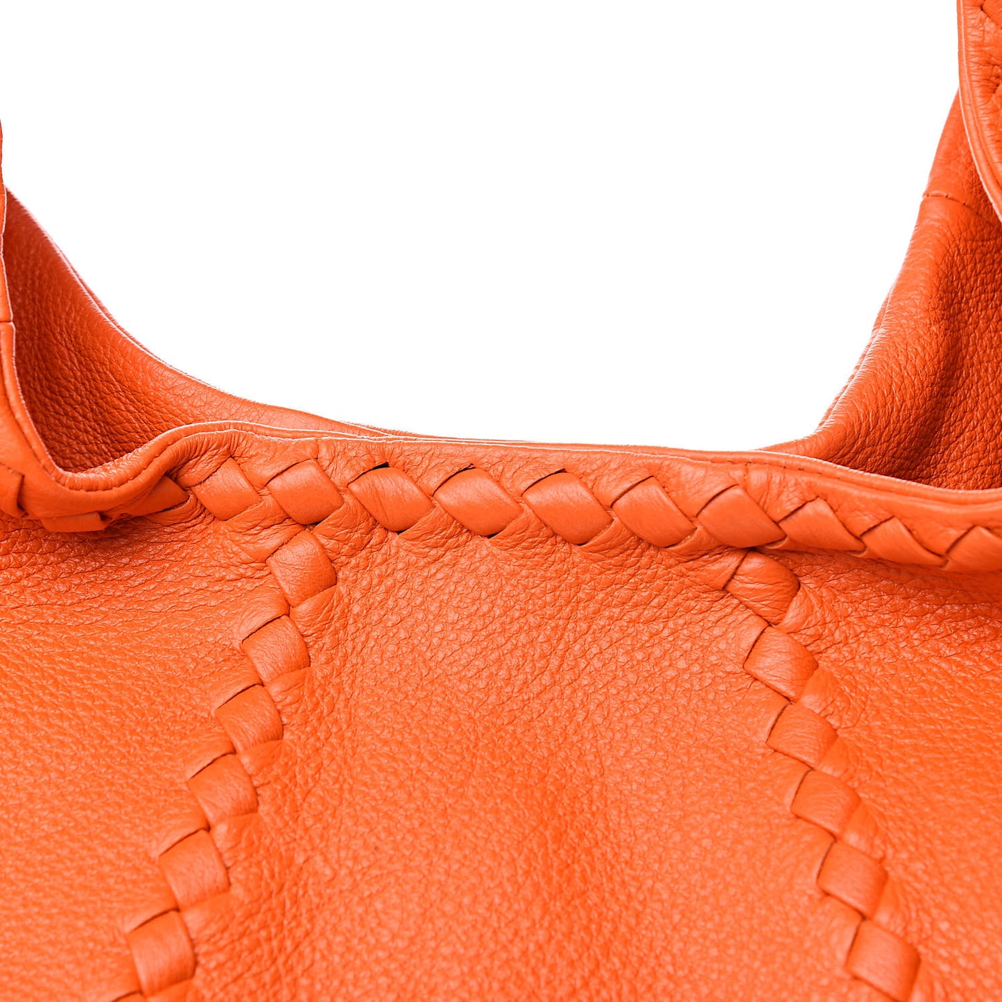 Cervo Deerskin Large Hobo Tangerine