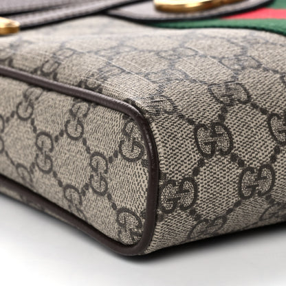 Gucci GG Supreme Monogram Web Small Ophidia Messenger Bag Brown 10 of 11