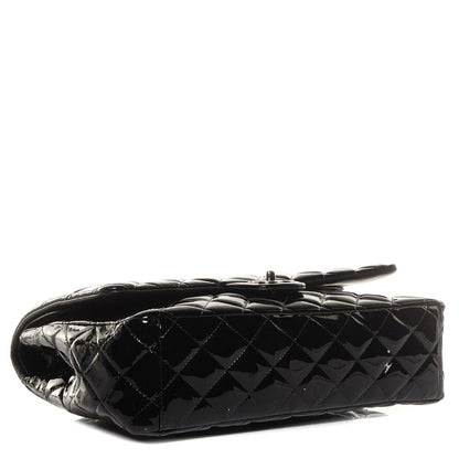 Chanel Patent Quilted Maxi Double Flap Black 4 of 9