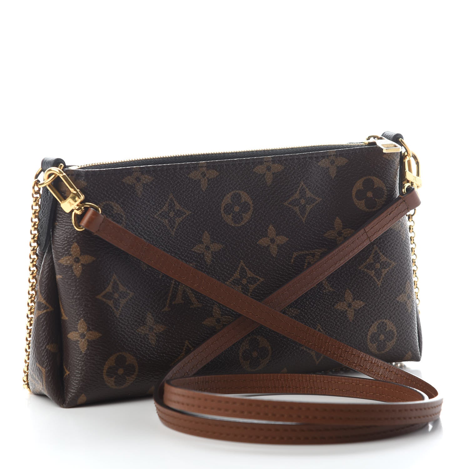 Louis Vuitton Monogram Pallas Clutch Black 3 of 11